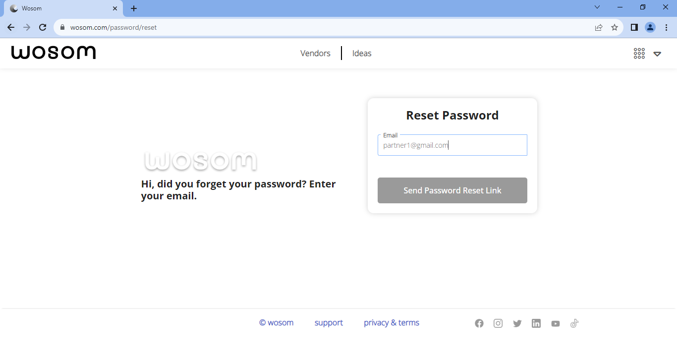 How to Change Password of Wosom Account