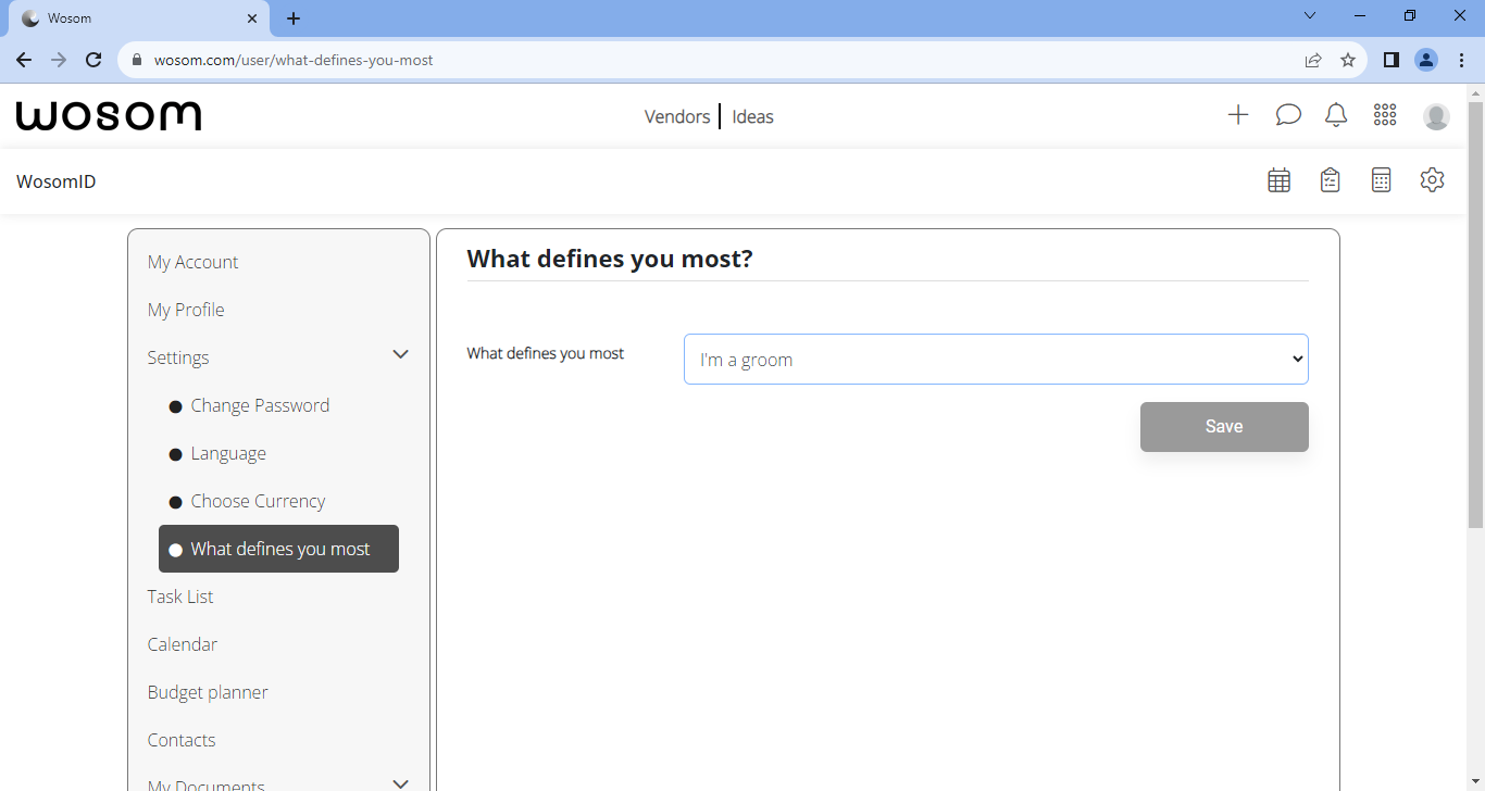 How to Define Yourself on Wosom site
