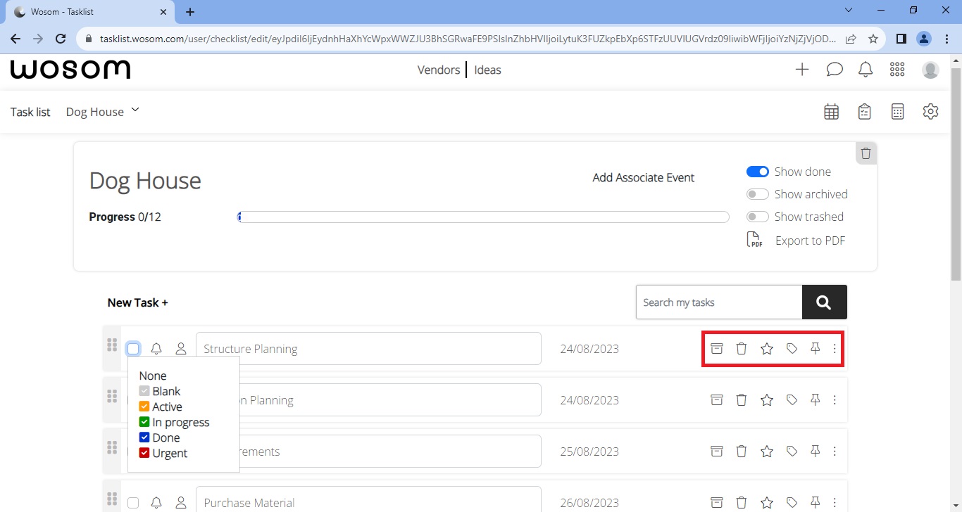 How to Create Wosom Task List